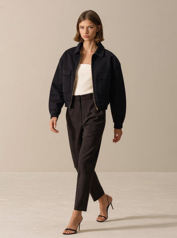 Autumn Winter Casual Style Jacket Women's Top Wear Fashionable Comfortable Design