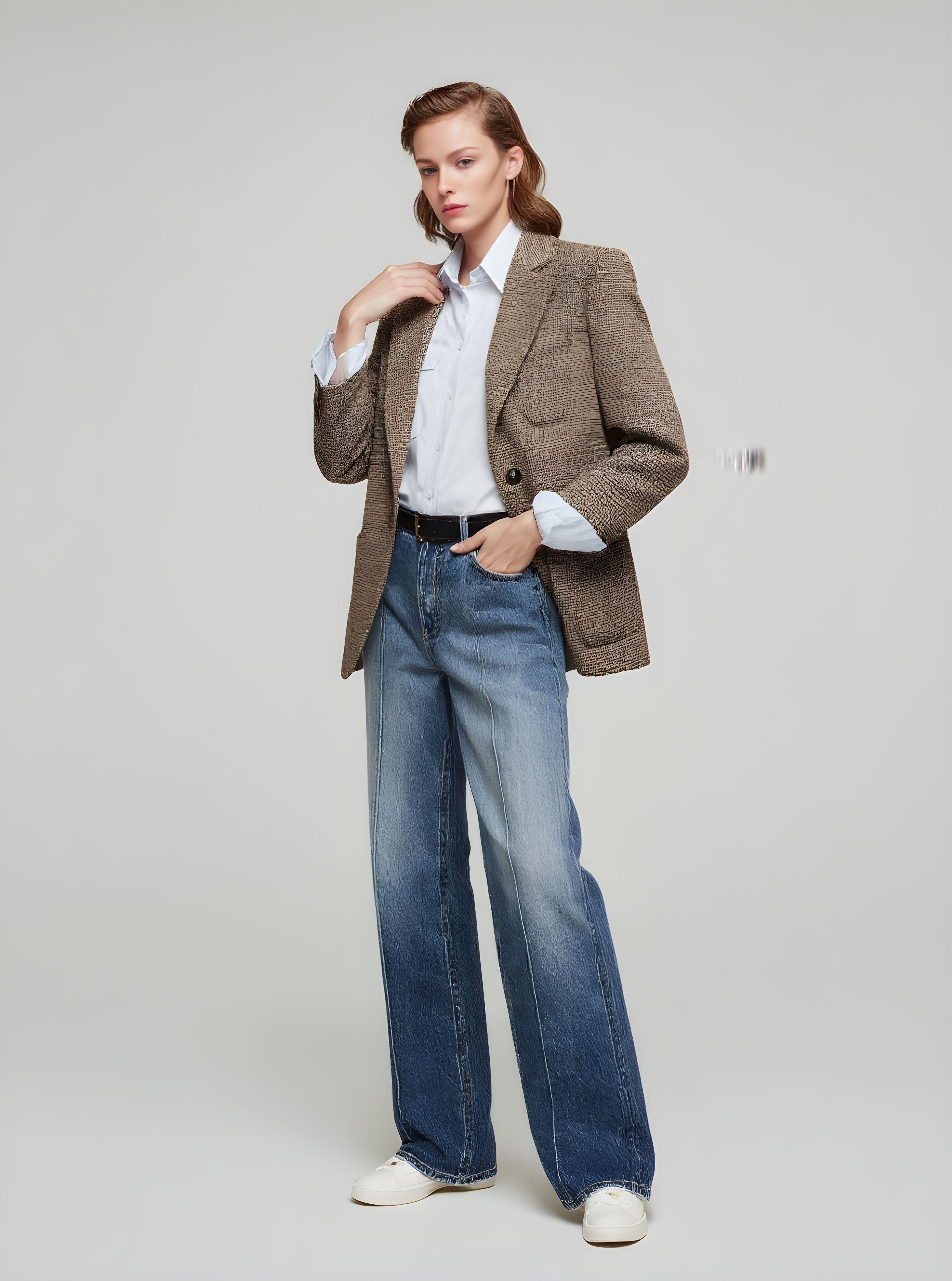 Women's Blazers Autumn Winter Plain 2025 Stylish Graceful Long Sleeve Lapel Casual Blazers