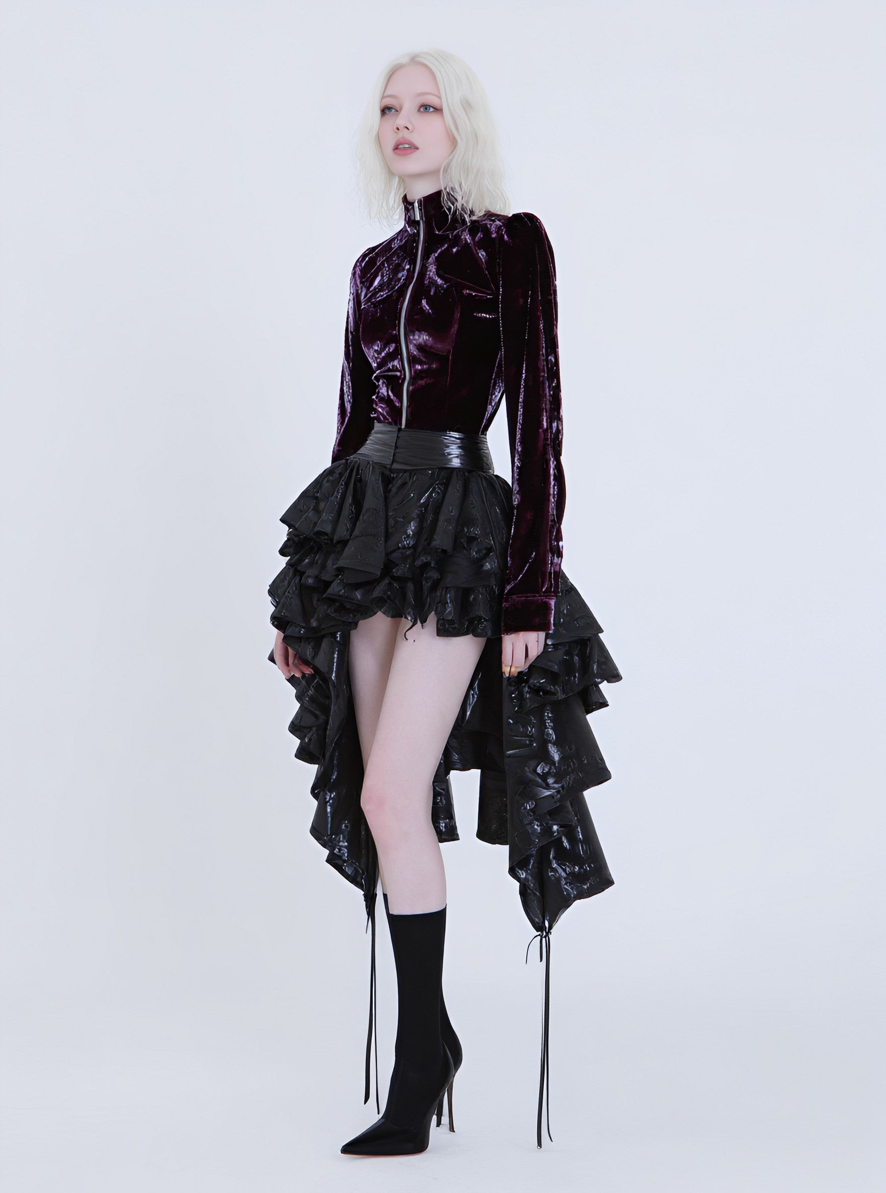 Casual Asymmetrical Short Skirt Regular Waistline Spring Autumn Women's Fashion Mini Skirts Comfortable Fit Skirts