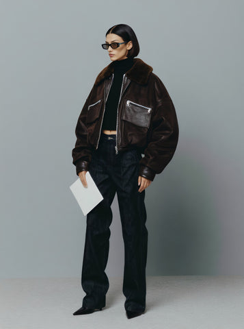 Fur One Women's Casual Style Winter Clothes Integrated Fur Outerwear