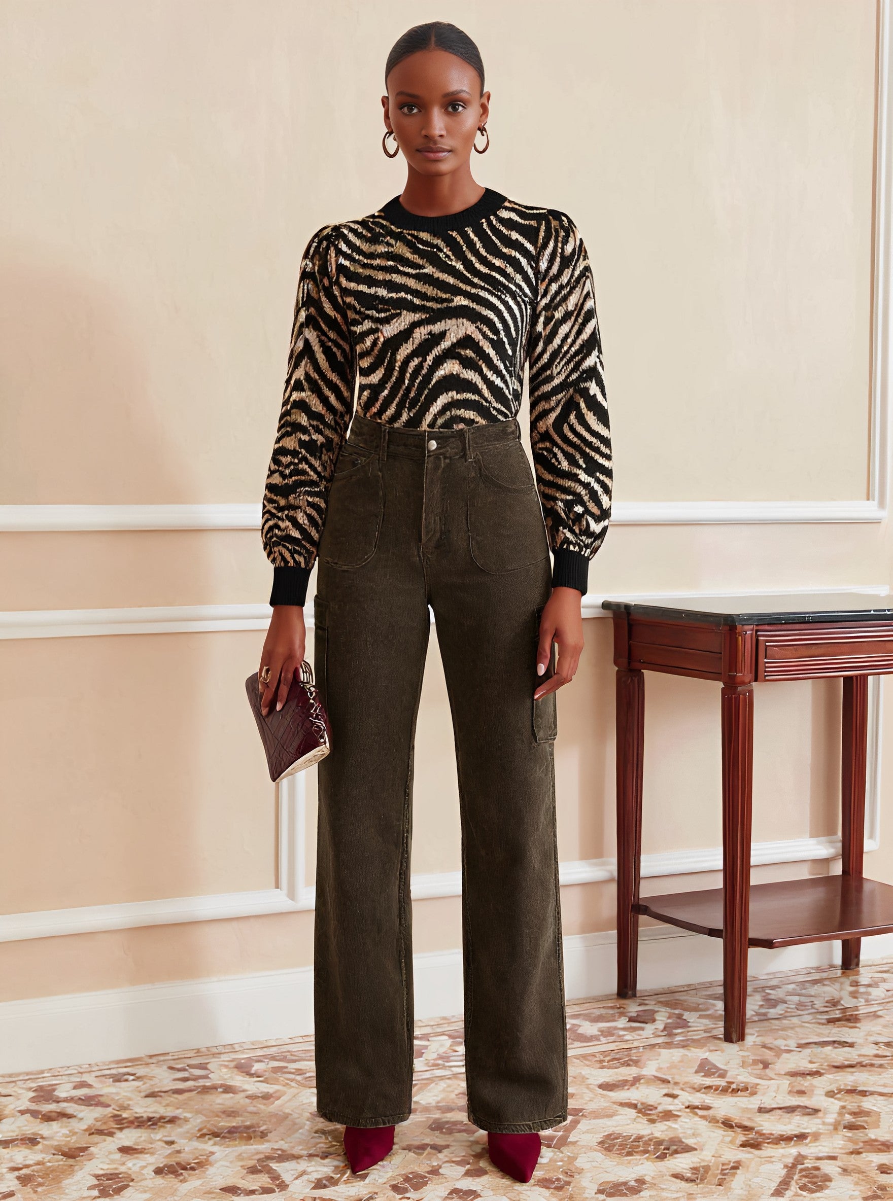 Casual Straight Leg Jeans Full Length Mid Waist Fit Comfortable Casual Style Women's Denim Trousers Autumn Fashion