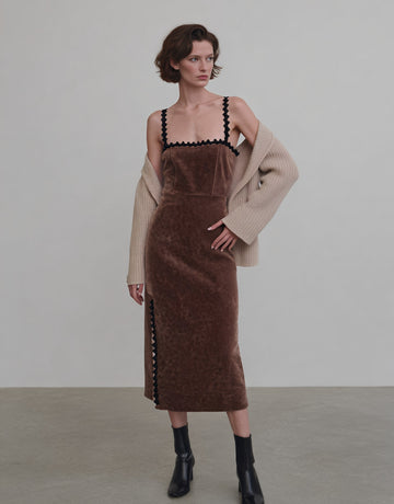 Autumn Tight Fit Wrap Dress Casual Style Mid-Length Gown With Strap No Collar Skirt Type Women's Fashion Dress