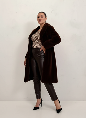 Plus Size  2025 Women's Coats Autumn Winter Comfortable Solid Color Long Sleeve Open Front Daily Plush Coats